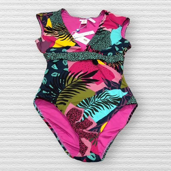 Bleu Rod Beattie Women's Swim Bleu By Rod Beattie Jungle Book One-Piece Swimsuit